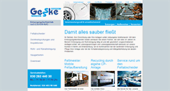 Desktop Screenshot of geske-entsorgung.de